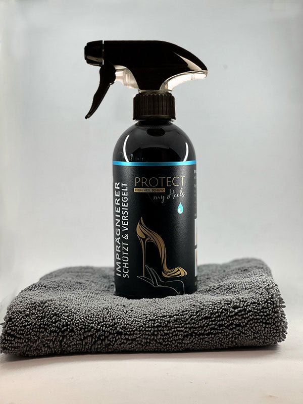 Premium Imprägnierer mit Flausch - Set - für High Heels - ProtectMyHeels - 500ml